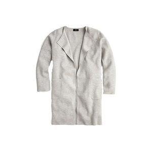 J. Crew Juliette Collarless Sweater-Blazer - Gray XXS